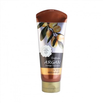 Лечебная маска для волос с аргановым маслом Welcos Confume Argan Damage Treatment