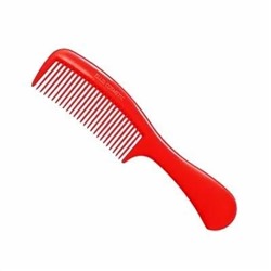 EC RC 01R Расческа для волос, с ручкой (гребень) красная 167,5 мм