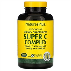 Nature's Plus, Суперкомлекс витаминов С, 180 растительных капсул