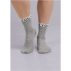 Носки для девочки CLE С1510 24 меланж серый
