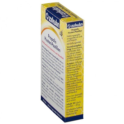 Zirkulin (Циркулин) Propolis Husten-Pastillen 30 шт