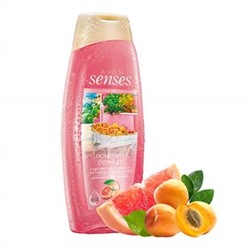 Увлажняющий гель для душа с ароматом розового грейпфрута и абрикоса "Средиземноморские приключения. Поцелуи солнца", 500 мл