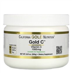 California Gold Nutrition, порошок Gold C, 250 г (8,81 унции)