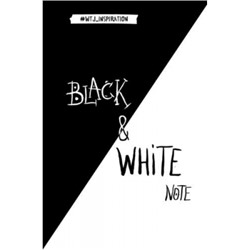 Блокнот А5 96л. Black&White Note. Стильный блокнот с черными и белоснежными страницами (мягкая облож Канцтовары