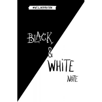 Блокнот А5 96л. Black&White Note. Стильный блокнот с черными и белоснежными страницами (мягкая облож Канцтовары