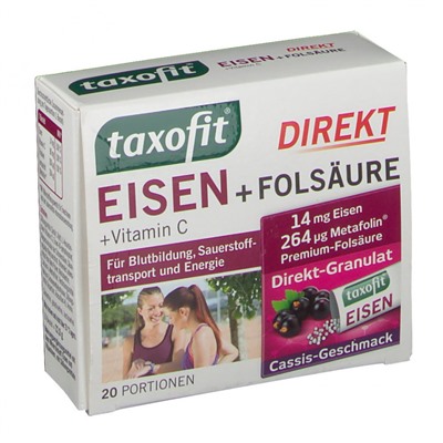 taxofit (таксофит) Direkt Eisen + Folsaure + Vitamin C 20 шт