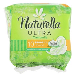Naturella Ultra Гигиенические прокладки Camomile normal 10 шт ароматизированные с крылышками