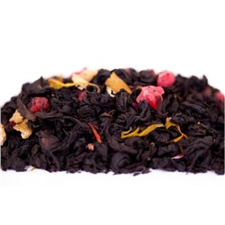 Чай черный "Роза ветров" Индийский черный чай с ярким наполнением лепестков и бутонов розы, плодами шиповника и цедры апельсина. НОВИНКА!!!  252