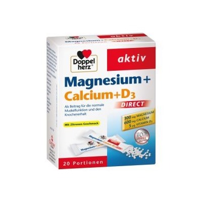 Doppelherz Magnesium + Calcium + D3 Direkt Pallets (20 шт.) Доппельгерц Пеллеты 20 шт.