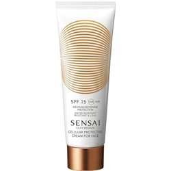 SENSAI (Сенсей) Silky Bronze Cellular Protective Cream Крем для лица For Face, SPF 15 / 50 мл