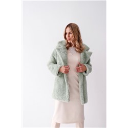 8304 Шубка короткая утеплённая "Pastel green"