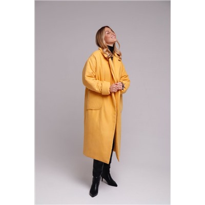 8016 Пальто-одеяло Premium Аlpolux в цвете Primrose Yellow