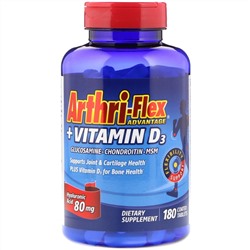 21st Century, Arthri-Flex Advantage, + витамин D3, 180 таблетки, покрытые оболочкой