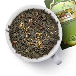 Чай зеленый "Имбирный" Китайский зеленый чай с имбирем и цедрой апельсина. 1481