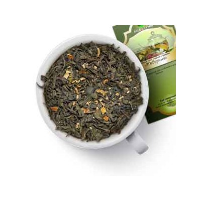 Чай зеленый "Имбирный" Китайский зеленый чай с имбирем и цедрой апельсина. 1481