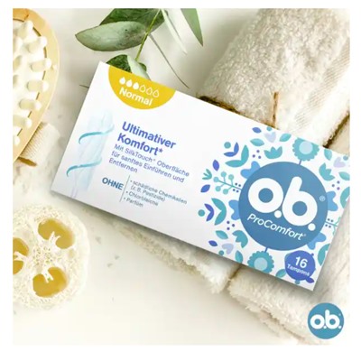 o.b. Tampons Pro Comfort Normal, 16 St, ОБИ Тампоны Про Комфорт Нормал 16 шт