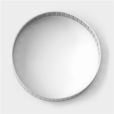 Форма перфорированная для выпечки «Круг», d=6 см, цвет серебряный