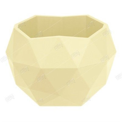 Кашпо пластиковое Топаз Желтый 0,45л. d12,3см  h8,5см