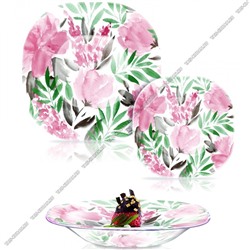 Стол-18пр. "Flowerpad rose/Розы и листья" (6об.тар