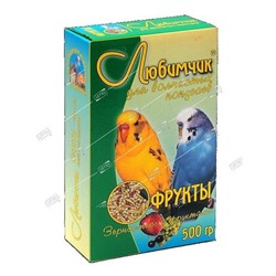 Любимчик корм для попугаев фрукты 500г (18) 0122 (в пленке)