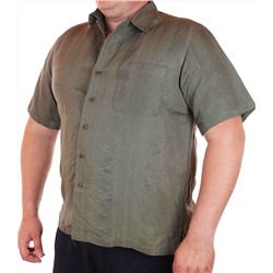 Модная рубашка Caribbean Joe. Мужской графитовый цвет, накладной карман, фактурные узоры на дышащей ткани. Носится неформально с парой расстегнутых верхних пуговиц Т298 ОСТАТКИ СЛАДКИ!!!!