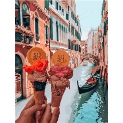 Картина по номерам 40х50 - Мороженки в Венеции