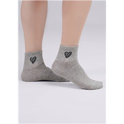 Носки для девочки CLE С1484 20-22.22 меланж серый