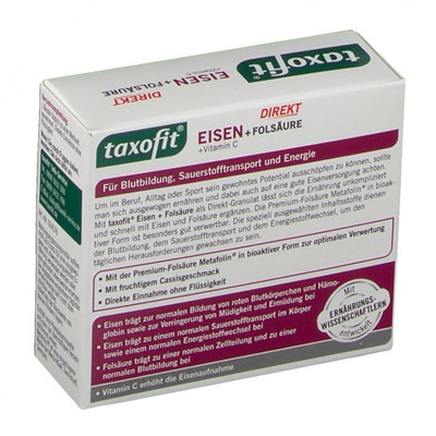 taxofit (таксофит) Direkt Eisen + Folsaure + Vitamin C 20 шт