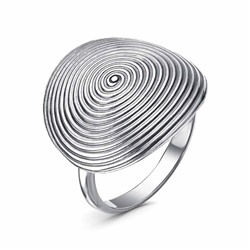 Кольцо Спираль из серебра