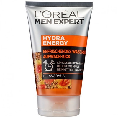 L'Oreal Men Expert Hydra Energy erfrischendes Reinigungsgel mit Aufwach-Kick  Освежающий очищающий гель Hydra Energy с эффектом пробуждения