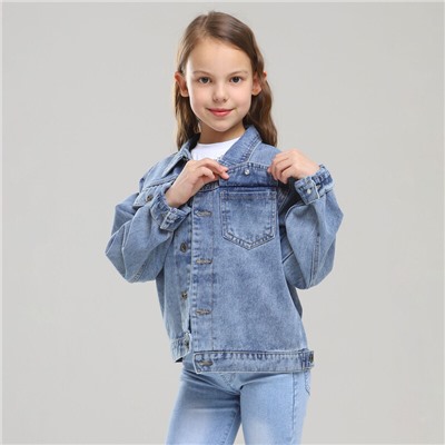 Куртка джинсовая для девочек H1012-B39