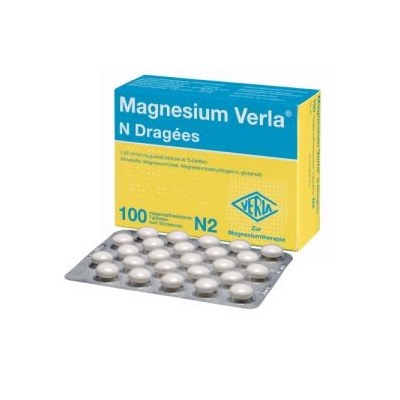 Magnesium Verla N2 Dragees Магнезиум Верла цитрат магния, 100 драже