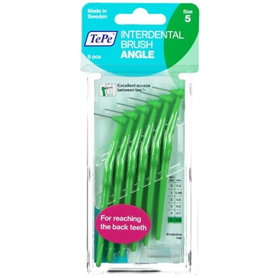 TePe (Тепе) Angle Interdentalbursten 0,8 - 1,6 mm grun 6 шт