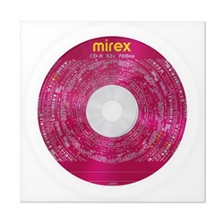 Диск CD-R " Mirex " Brand 700Мб 52x в бумажном конверте