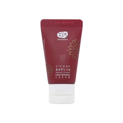 WHAMISA Organic Flowers Foam Cleansing Cream  Крем-пенка для умывания Organic Flowers