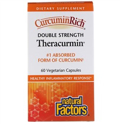 Natural Factors, CurcuminRich, Theracurmin двойной силы, 60 растительных капсул