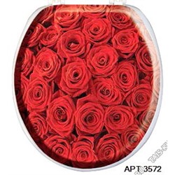 Сиденье мягкое "Красные розы" (16)