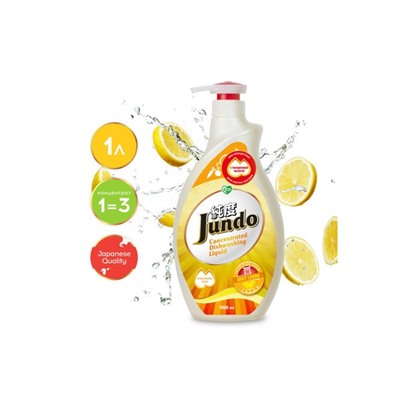 Гель для мытья посуды и детских принадлежностей Jundo Juicy Lemon 1 л