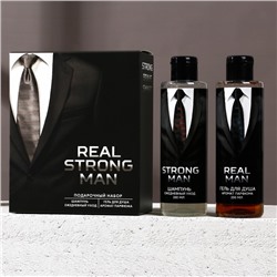 Набор REAL STRONG MAN, гель для душа и шампунь для волос, 2х200 мл