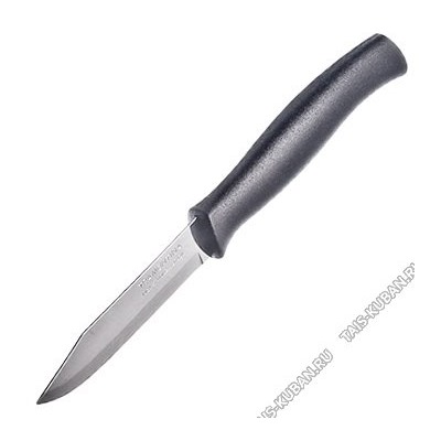 ATHUS черн. Нож 7,5см д/овощей, п/п ручка (12)