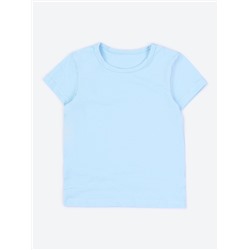 Голубая футболка "ШКОЛА 2021" для мальчика (418450028)