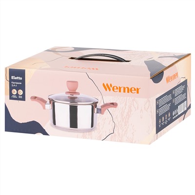 Кастрюля из нержавеющей стали Werner Eletto 51870 2,4 л/18 см