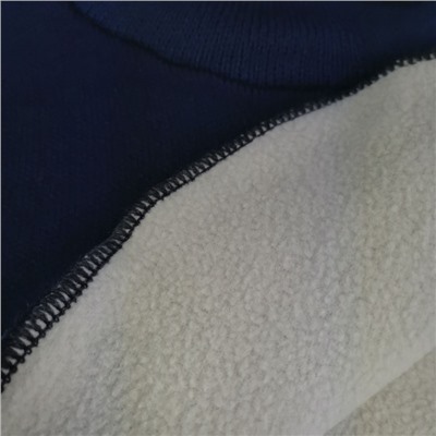 м1013-58 Манишка вязаная одинарная Basic Fleece темно-синяя