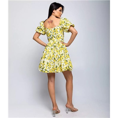 Платье #БШ2254-1, жёлтый
