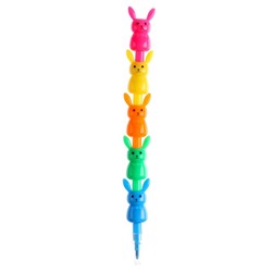 Восковой карандаш «Заяц», набор 5 цветов