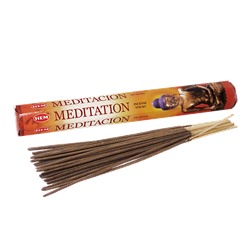 Благовоние HEM Медитация Meditation шестигранник 20 палочек