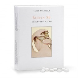 Krauterhaus Sanct Bernhardt Biotin SB Tablets 2.5 mg, 150 таблеток each 2,5mg biotin