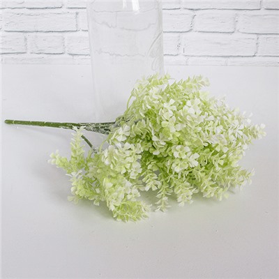 Веточка декоративная Бересклет бархатистый 30 см белые цветы