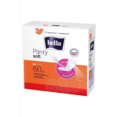 Ежедневные прокладки Panty Soft 60 шт Bella