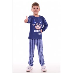 Пижама подростковая 11-038 (синий) Бык